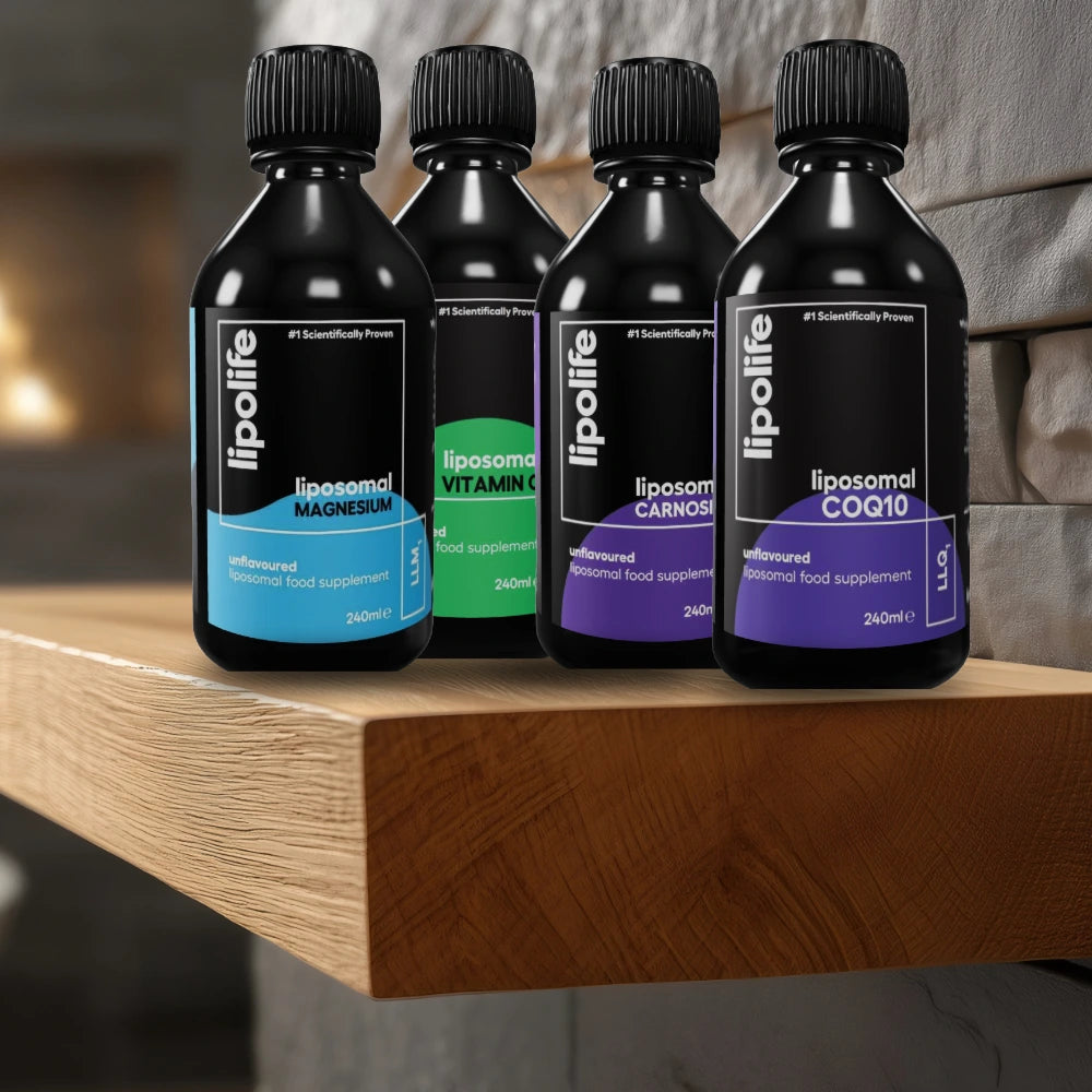 Menopause Pack - Liposomal Vitamin C, CoQ10, Carnosine & Magnesium