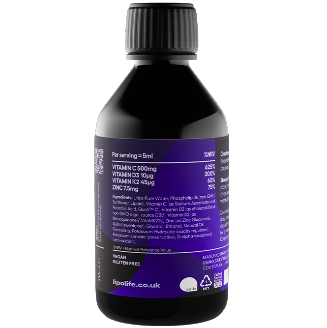 Liposomal Vitamin C, D3, K2 plus Zinc